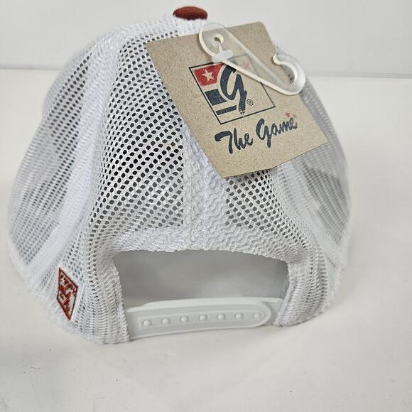 The Game Headwear Hat Brown Rust Trucker Snap Back Mesh Logo Patch NWT - Picture 2 of 5